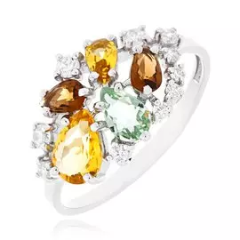 Серебряное кольцо с кварцем