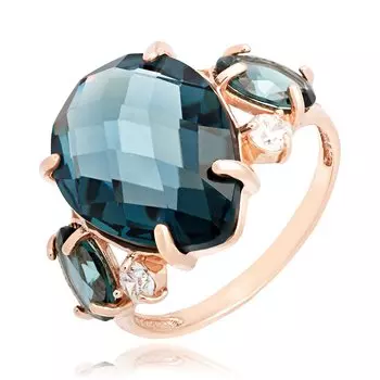 Серебряное кольцо с кварцем