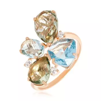 Серебряное кольцо с кварцем