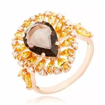 Серебряное кольцо с кварцем