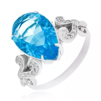 Серебряное кольцо с кварцем