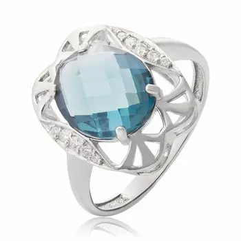 Серебряное кольцо с кварцем