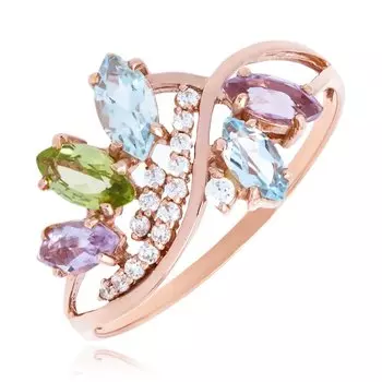 Серебряное кольцо с кварцем