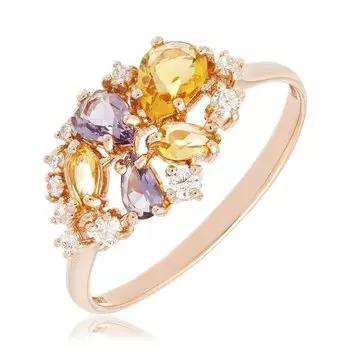 Серебряное кольцо с кварцем