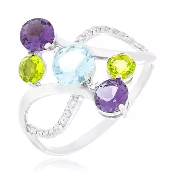 Серебряное кольцо с кварцем