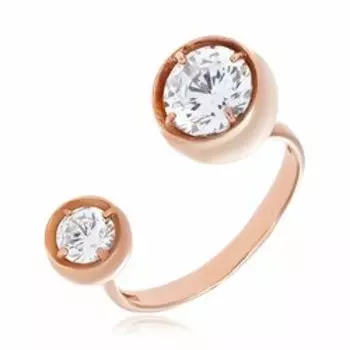 Серебряное кольцо с кварцем безразмерное