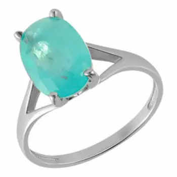 Серебряное кольцо с кварцем "Параиба"