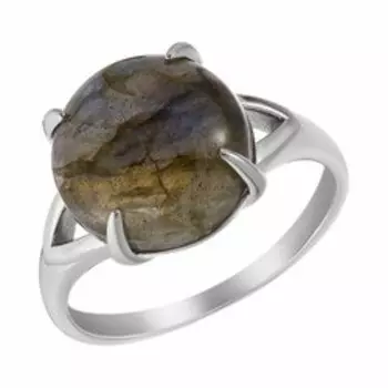 Серебряное кольцо с лабрадоритом