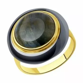 Серебряное кольцо с лабрадоритом