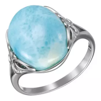 Серебряное кольцо с ларимаром