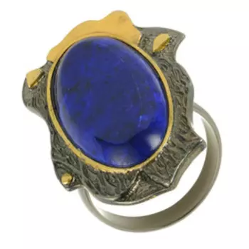Серебряное кольцо с лазуритом