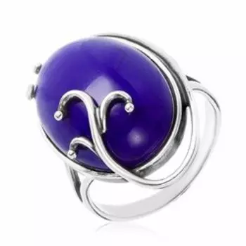 Серебряное кольцо с лазуритом