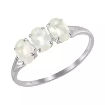 Серебряное кольцо с лунным камнем