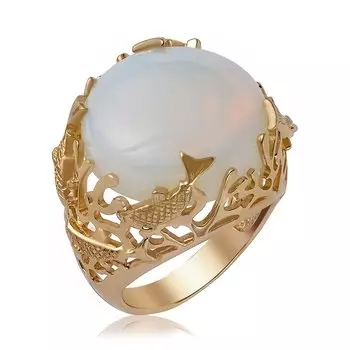 Серебряное кольцо с лунным камнем