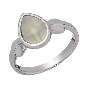 Серебряное кольцо с лунным камнем