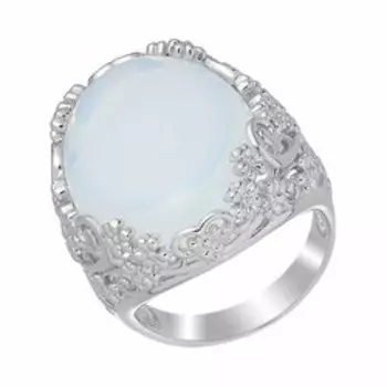 Серебряное кольцо с лунным камнем