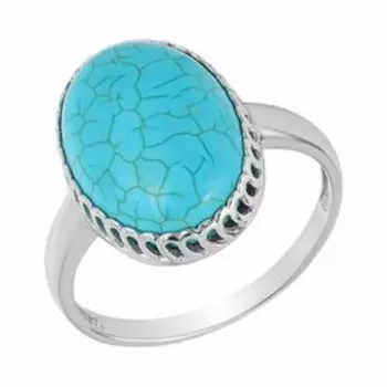 Серебряное кольцо с магнезитом