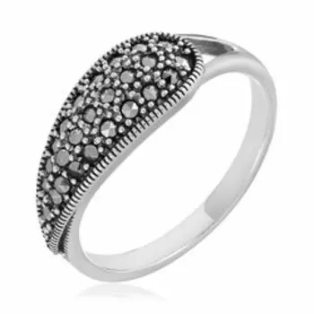 Серебряное кольцо с марказитами