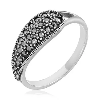 Серебряное кольцо с марказитами