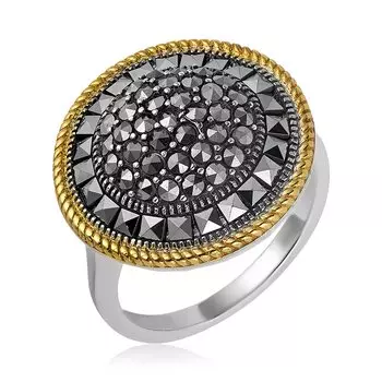 Серебряное кольцо с марказитами