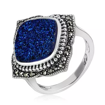 Серебряное кольцо с марказитами