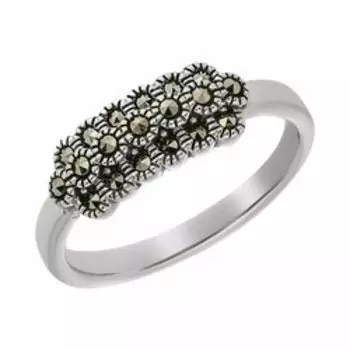 Серебряное кольцо с марказитом