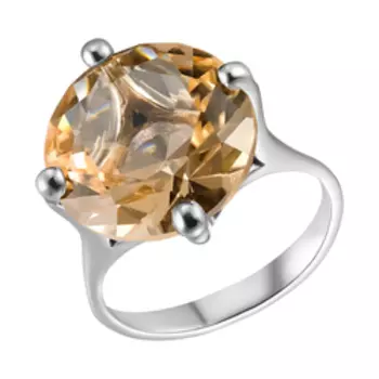 Серебряное кольцо с морганитовым кварцем