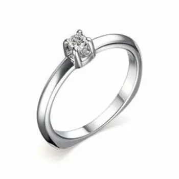 Серебряное кольцо с муассанитом