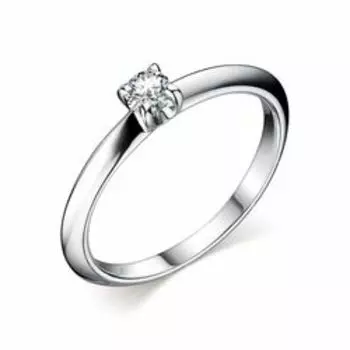 Серебряное кольцо с муассанитом