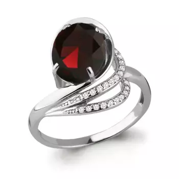 Серебряное кольцо с наногранатом