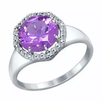 Серебряное кольцо с наноситаллом