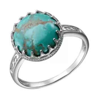 Серебряное кольцо с натуральной бирюзой
