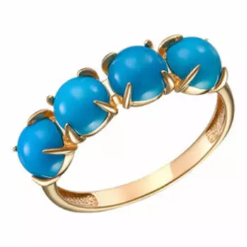 Серебряное кольцо с натуральной бирюзой