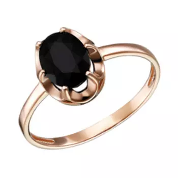 Серебряное кольцо с натуральным черным опалом