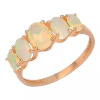 Серебряное кольцо с натуральными опалами