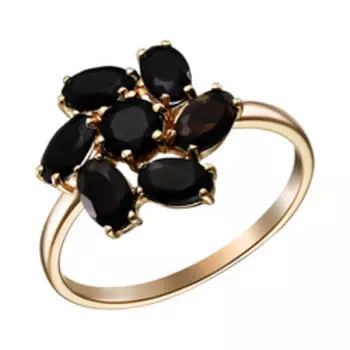 Серебряное кольцо с натуральными опалами "Цветок"