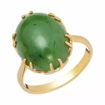 Серебряное кольцо с нефритом