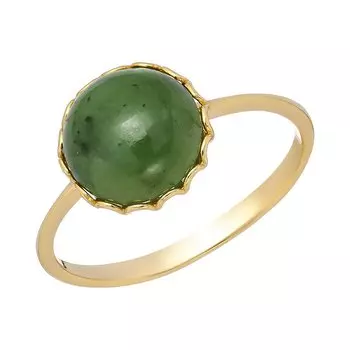 Серебряное кольцо с нефритом