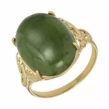 Серебряное кольцо с нефритом