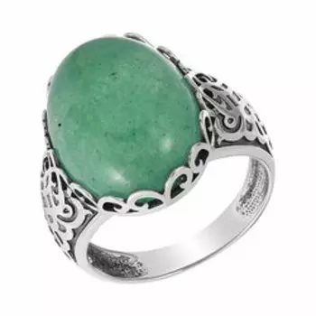 Серебряное кольцо с нефритом