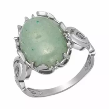 Серебряное кольцо с нефритом