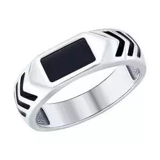 Серебряное кольцо с ониксом