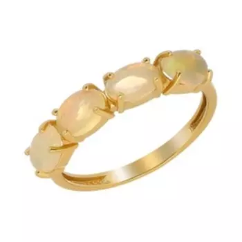 Серебряное кольцо с опалами