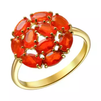 Серебряное кольцо с опалами