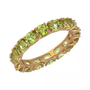 Серебряное кольцо с перидотом