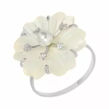 Серебряное кольцо с перламутром