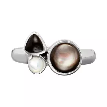 Серебряное кольцо с перламутром