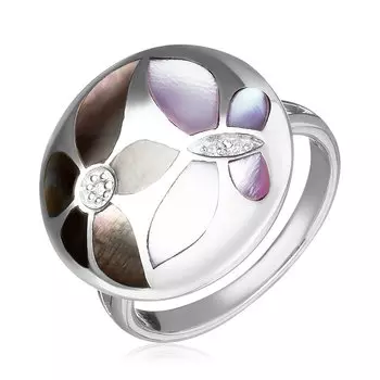 Серебряное кольцо с перламутром