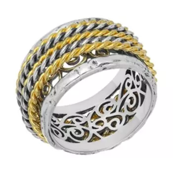 Серебряное кольцо с подвижным элементом