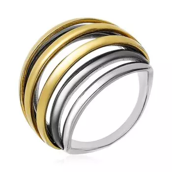 Серебряное кольцо с позолотой